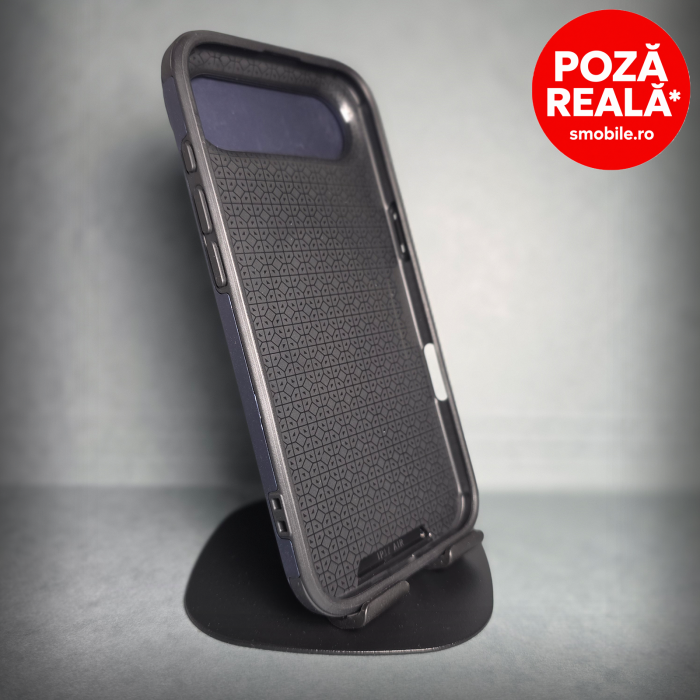 Husa pentru iPhone 17 Air - Albastru Matte - MagSafe Inel Magnetic Protectie Camere [2]