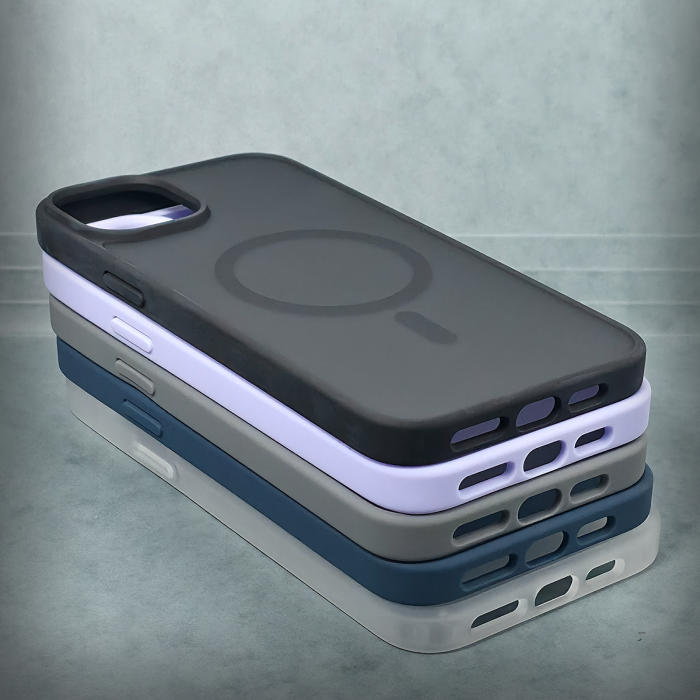 Husa pentru iPhone 14 Plus  - Black Matte - MagSafe Inel Magnetic [3]