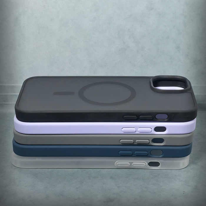 Husa pentru iPhone 14 Plus  - Black Matte - MagSafe Inel Magnetic [4]