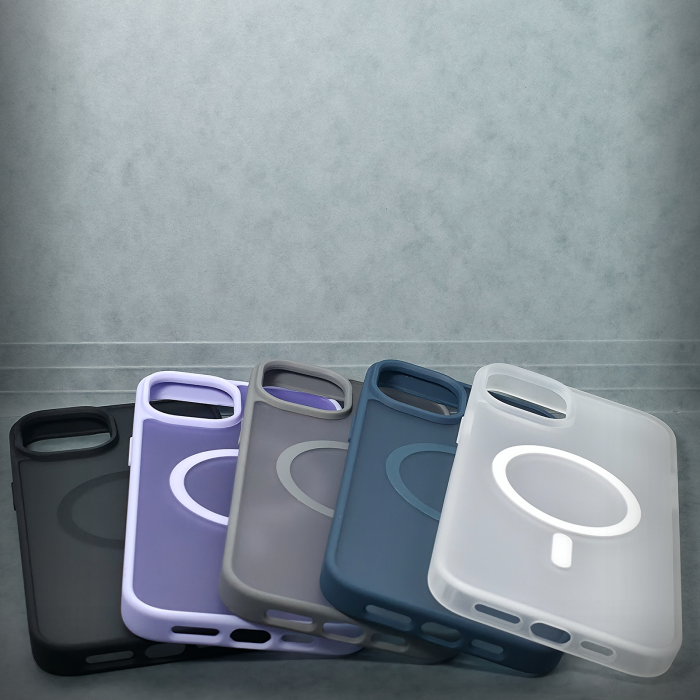 Husa pentru iPhone 15 Plus - Gri Matte - MagSafe Inel Magnetic [6]
