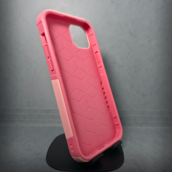 Husa pentru iPhone 15 Plus - Roz - Carcasa din 2 Bucati Conectate [2]