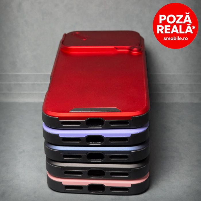 Husa pentru iPhone 17 Air - Bluemarin Matte - MagSafe Inel Magnetic Protectie Camere [4]