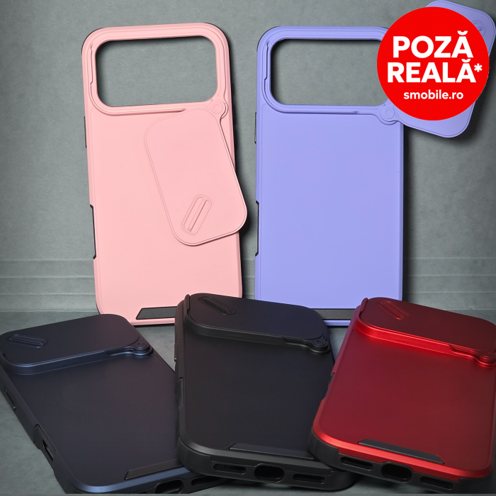 Husa pentru iPhone 17 Air - Bluemarin Matte - MagSafe Inel Magnetic Protectie Camere [6]