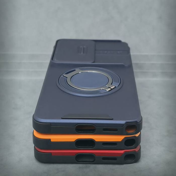 Husa pentru Samsung Galaxy S26 Ultra - Albatru Matte - Protectie Camere - Suport Incorporat [4]