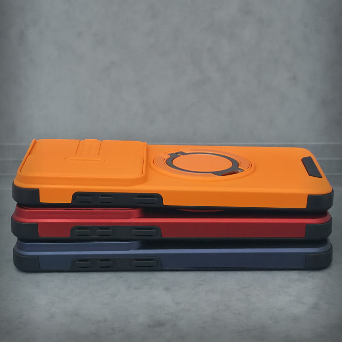 Husa pentru Samsung Galaxy S26 Ultra - Albatru Matte - Protectie Camere - Suport Incorporat [3]
