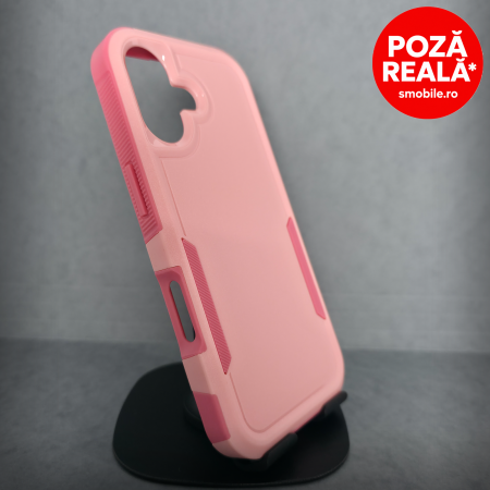 Iphone 16 e - Husa pentru iPhone 16e- Roz - Carcasa din 2 Bucati Conectate