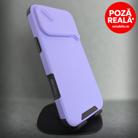 Iphone 17 Pro - Husa pentru iPhone 17 Pro - Mov Deschis Matte - MagSafe Inel Magnetic Protectie Camere