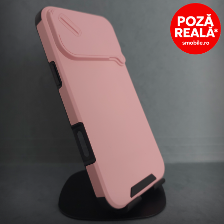 Iphone 17 Pro Max - Husa pentru iPhone 17 Air - Roz Matte - MagSafe Inel Magnetic Protectie Camere