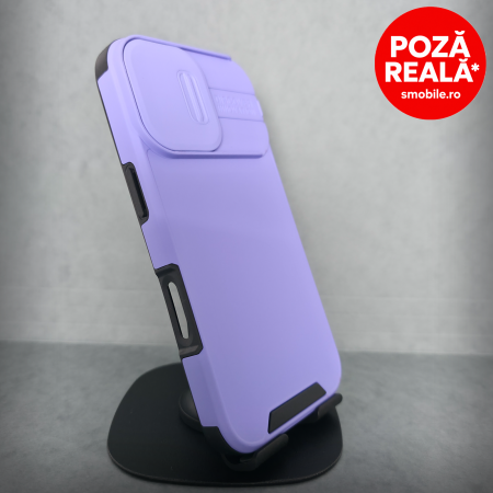 Huse și carcase de telefoane - Husa pentru iPhone 17 - Mov Deschis Matte - MagSafe Inel Magnetic Protectie Camere