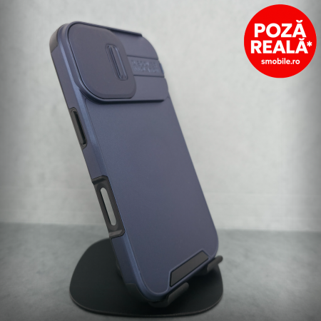 Huse și carcase de telefoane - Husa pentru iPhone 17 - Bluemarin Matte - MagSafe Inel Magnetic Protectie Camere