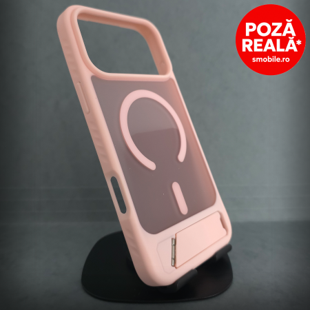 Huse și carcase de telefoane - Husa pentru iPhone 17 ProMax - Roz Catifelat - MagSafe Inel Magnetic