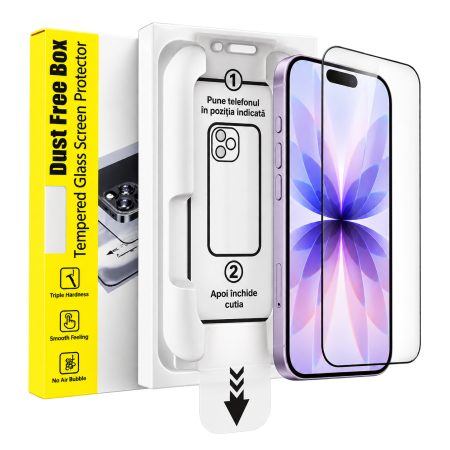 Iphone 17 e - Folie de Sticlă Diamond Armor cu Aplicator – 1 Buc. pentru iPhone 17e