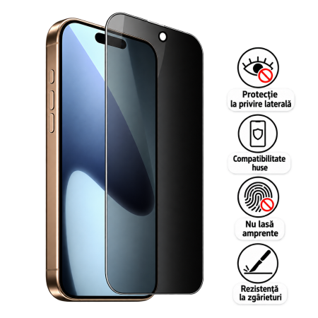Folie de Sticlă Privacy 9H pentru iPhone 17 Air
