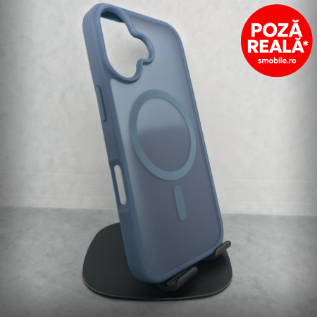 Iphone 16 - Husa pentru iPhone 16 - Gri Matte - MagSafe Inel Magnetic