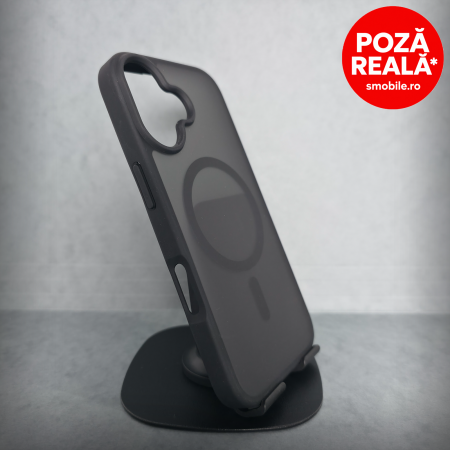 Iphone 17 - Husa pentru iPhone 17 - Black Matte - MagSafe Inel Magnetic