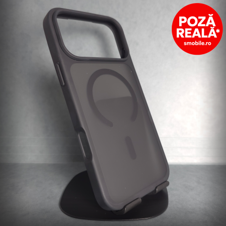 Huse și carcase de telefoane - Husa pentru iPhone 17 Pro Max - Negru Matte - MagSafe Inel Magnetic