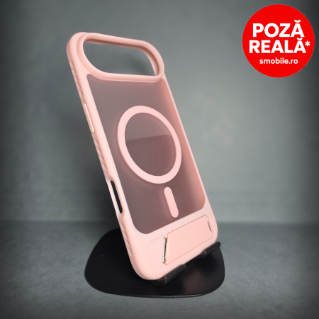 Iphone 17 Air - Husa pentru iPhone 17 Air - Roz Catifelat - MagSafe Inel Magnetic
