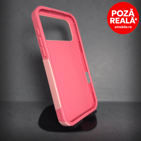 Iphone 17 Pro - Husa pentru iPhone 17 Pro - Roz - Carcasa din 2 Bucati Conectate