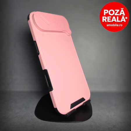 Iphone 17 Air - Husa pentru iPhone 17 Air - Roz Matte - MagSafe Inel Magnetic