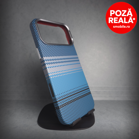 Iphone 17 Pro - Husa pentru iPhone 17 Pro - Bluemarin Ultra Soft - MagSafe Inel Magnetic - Fibra de Carbon