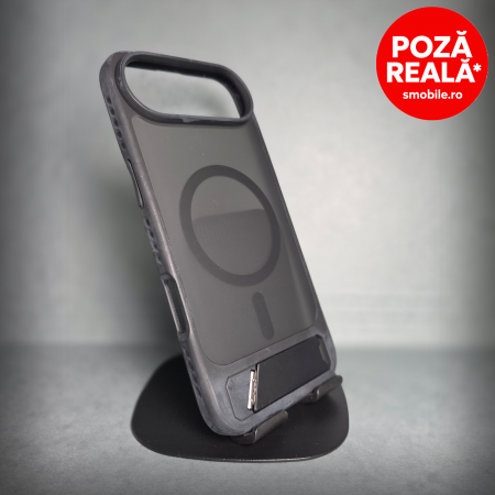 Iphone 17 Air - Husa pentru iPhone 17 Air - Negru Catifelat - MagSafe Inel Magnetic