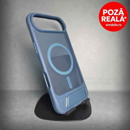 Iphone 17 Air - Husa pentru iPhone 17 Air - Bluemarin Catifelat - MagSafe Inel Magnetic