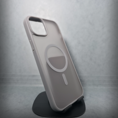 Iphone 15 Plus - Husa pentru iPhone 15 Plus - Gri Matte - MagSafe Inel Magnetic