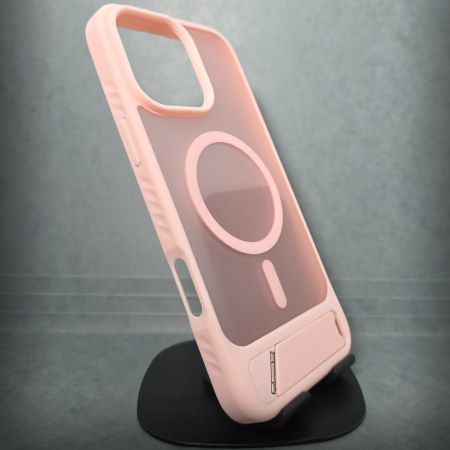Iphone 16 Pro Max - Husa pentru iPhone 16 Pro Max - Roz Catifelat - MagSafe Inel Magnetic
