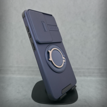 Huse și carcase de telefoane - Husa pentru Samsung Galaxy S26 Ultra - Albatru Matte - Protectie Camere - Suport Incorporat