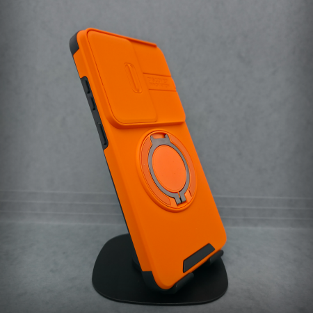 Samsung - Husa pentru Samsung Galaxy S26 Ultra - Portocaliu Matte - Protectie Camere - Suport Incorporat