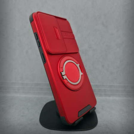 Samsung - Husa pentru Samsung Galaxy S26 Ultra - Rosu Matte - Protectie Camere - Suport Incorporat