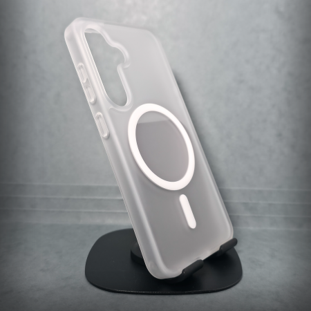 Samsung - Husa pentru Samsung Galaxy S23 - White Matte - MagSafe Inel Magnetic