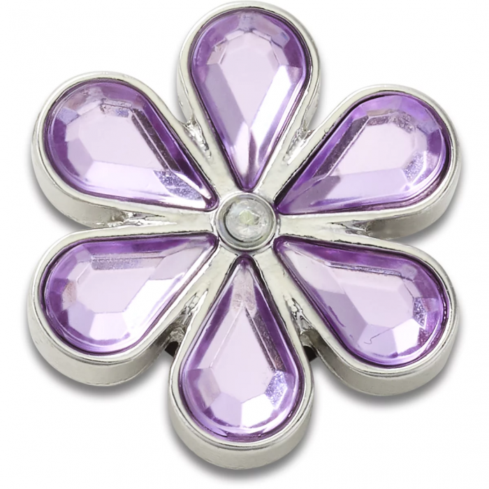 CROCS JIBBITZ / PURPLE BLINGED OUT DAISY 10012296 [1]