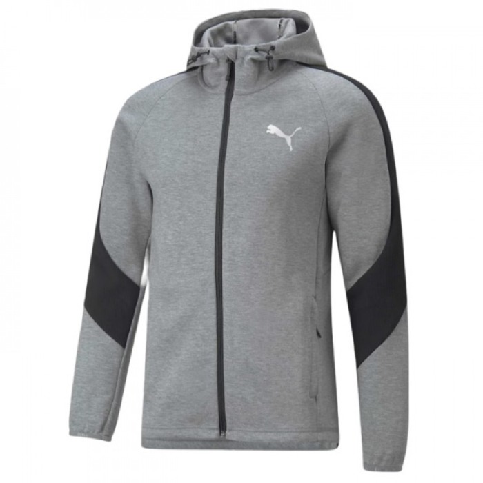 Evostripe Full-Zip Hoodie Medium Gray He 849915-03 [1]