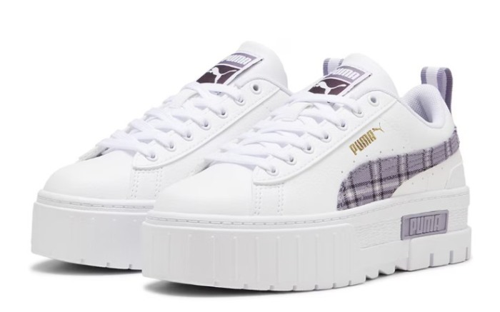 Mayze Winter Tartan Jr PUMA White-Pale P 398061-02 [4]