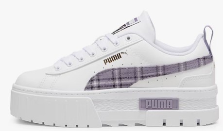 Mayze Winter Tartan Jr PUMA White-Pale P 398061-02 [3]