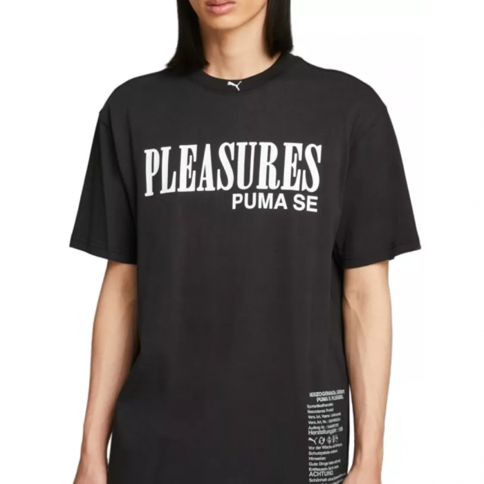 PUMA x PLEASURES Typo Tee PUMA Black 620878-01 [1]