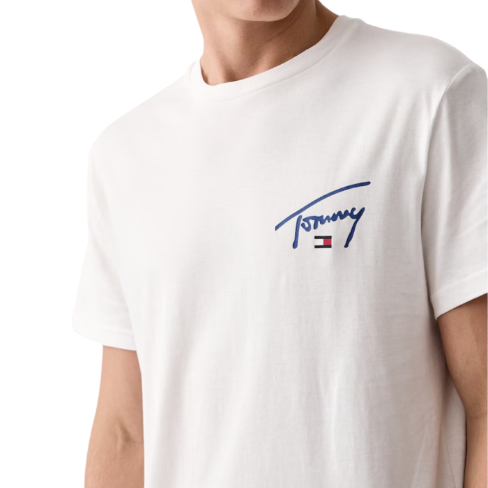 T-SHIRT MANICA CORTA COTONE LOGO SIGNATURE CHEST DM0DM23550-YBL [2]