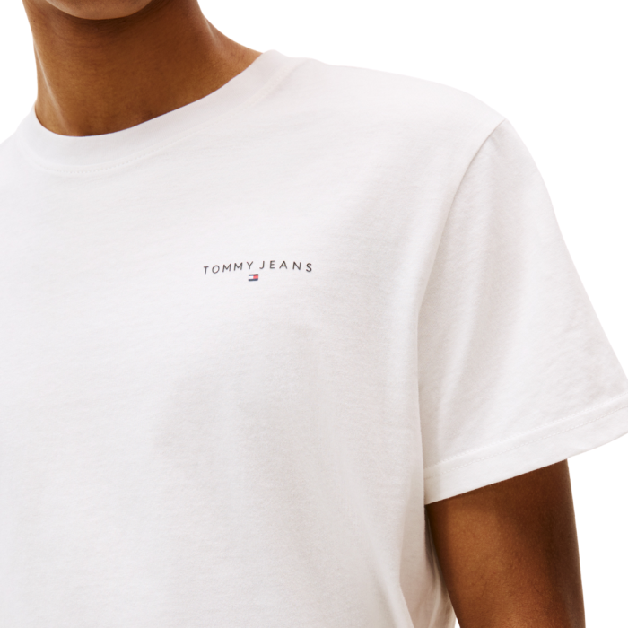 T-SHIRT MANICA CORTA COTONE SLIM LOGO LINEAR CHEST DM0DM21780-YBL [2]