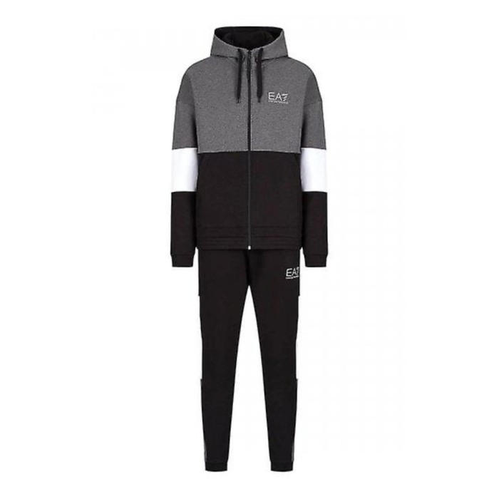 Tuta Felpa Full Zip Cappuccio Colourblock - Sporty Athletic PJ07Z-6LPV54-1200 [1]
