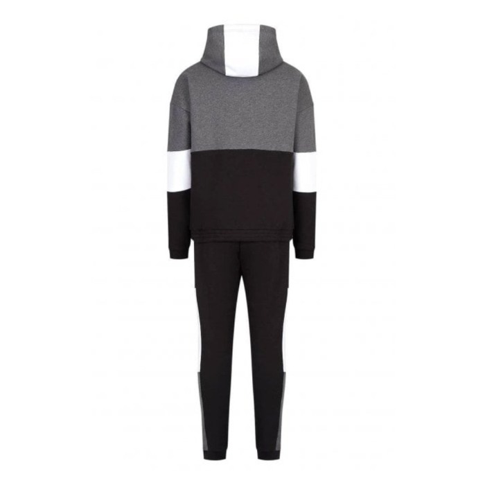 Tuta Felpa Full Zip Cappuccio Colourblock - Sporty Athletic PJ07Z-6LPV54-1200 [2]