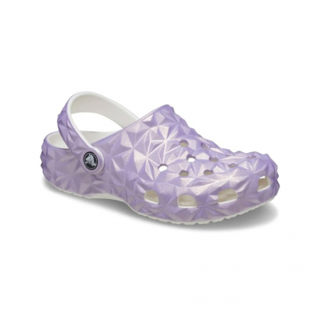 CROCS CLASSIC IRIDESCENT GEO CLOG KIDS 209693-100 [1]