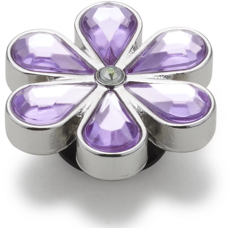 CROCS JIBBITZ / PURPLE BLINGED OUT DAISY 10012296 [1]