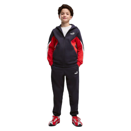 TRENING - ESS BLOCK Full-Zip Sweat Suit B New Navy 695219-16