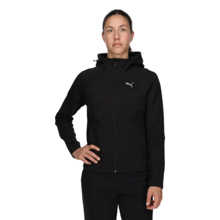 BLUZA - EVOSTRIPE FZ Hoodie PUMA Black 677878-01