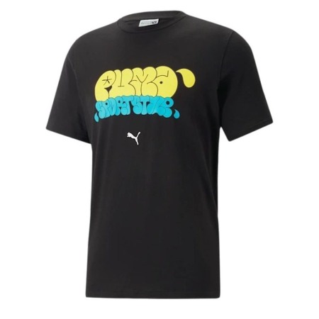 Tricouri barbati - Graphics Puma Graffiti Tee Puma Black 622513-01