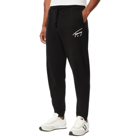 Noutati - JOGGER FRENCH TERRY REGULAR LOGO ENTRY SIGNATURE DM0DM23593-BDS