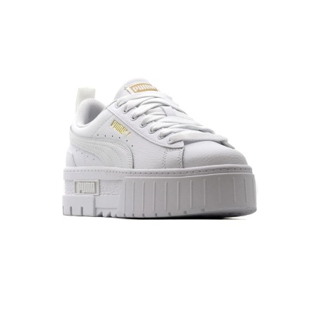 Mayze Lth Jr Puma White-Puma Team Gold 384527-01 [1]