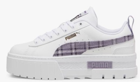 Mayze Winter Tartan Jr PUMA White-Pale P 398061-02 [2]