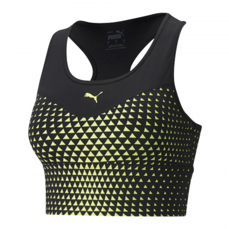 BUSTIERA - Mid Impact Graphic Long Line Bra Puma Bl 520300-51